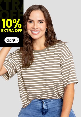 Camiseta Mujer Café Pardo-Blanco Mp 110852 MP