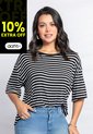 Camiseta Mujer Blanco-Negro Mp 110852 de MP