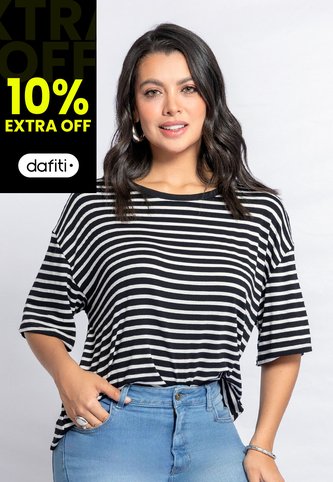 Camiseta Mujer Blanco-Negro Mp 110852 MP