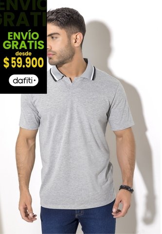 Polo Hombre Gris Jaspe Mp 2147 MP