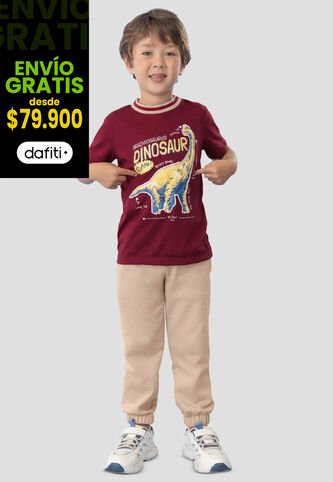 Conjunto Infantil Masculino Merlot-Latte Mp 113079 MP