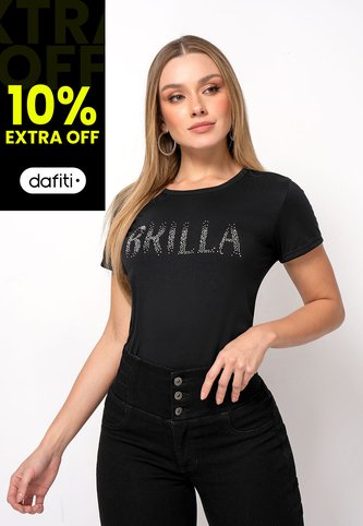Camiseta Mujer Negro Mp 111095 MP