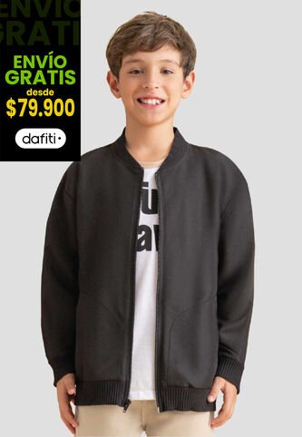 Chaqueta Infantil Masculino Negro Mp 112823 MP