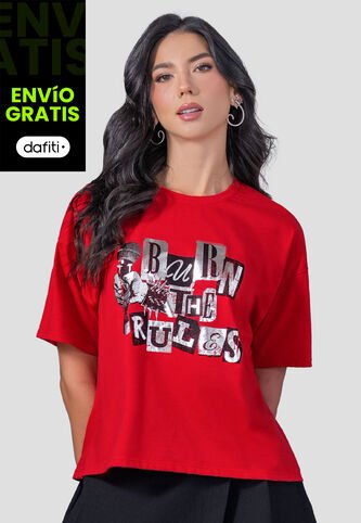 Camiseta Mujer Rojo Mp 110261 MP