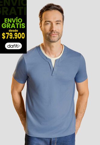 Camiseta Hombre Azul Indigo Mp 113965 MP