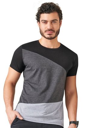 Camiseta Para Hombre Negro MP