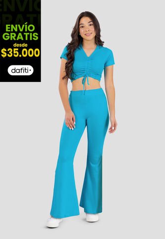 Conjunto Niñas Infantil Azul Turquesa Mp 101172 MP