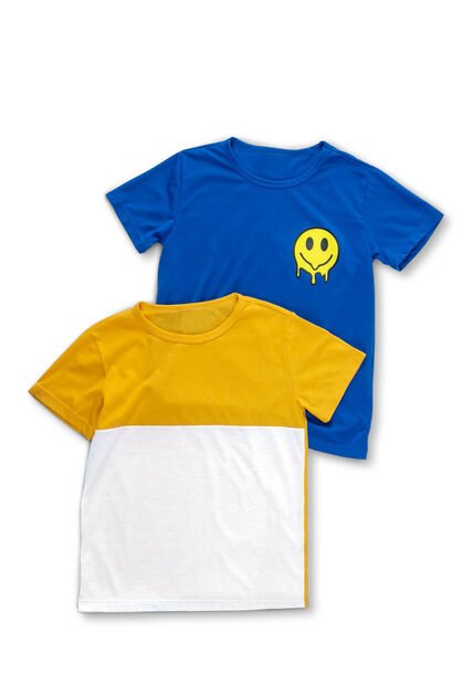 Camiseta Paq X2 Infantil Multicolor Mp 88965