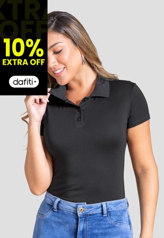 Polo Mujer Negro Mp 104448 MP