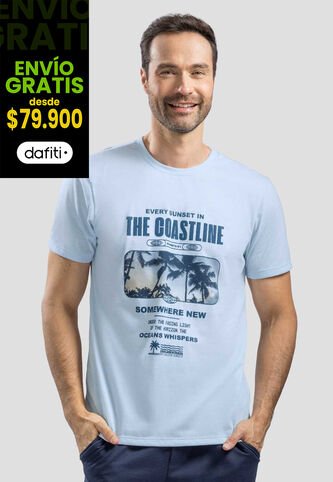 Camiseta Hombre Azul Baby Mp 113726 MP