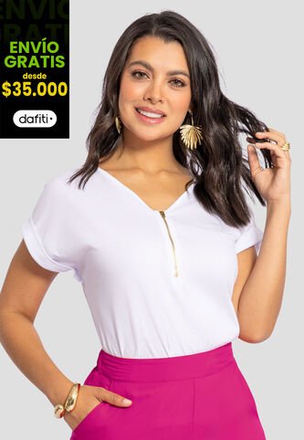 Blusa Mujer Blanco Mp 110425 MP