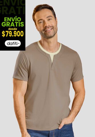 Camiseta Hombre Café Pardo Mp 113965 MP