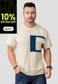 Camiseta Hombre Crema Mp 110523 de MP