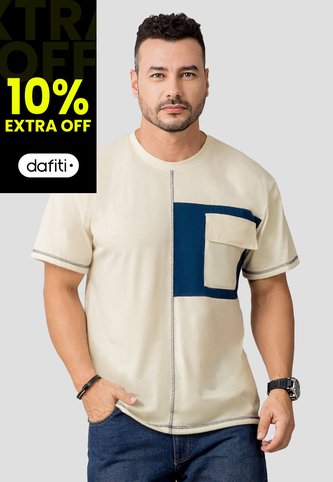 Camiseta Hombre Crema Mp 110523 MP
