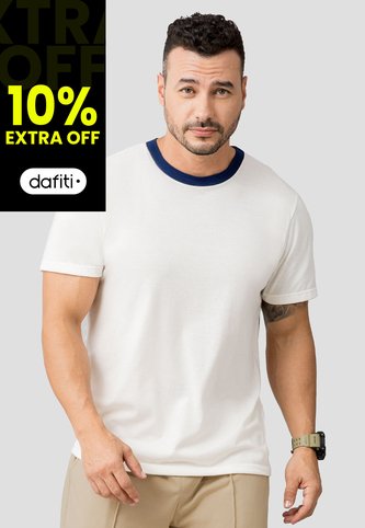 Camiseta Hombre Crema Mp 110530 MP