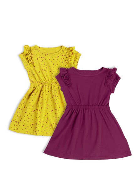 Vestido Paq X2 Infantil Multicolor Mp 5038