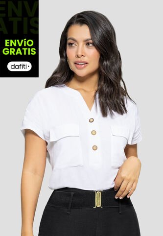 Blusa Mujer Blanco Mp 110853 MP
