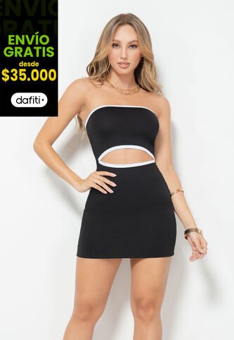 Vestido Corto Mujer Negro Mp 101421 MP