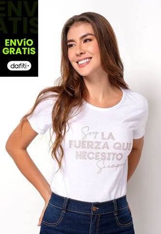 Camiseta Mujer Blanco Mp 111093 MP