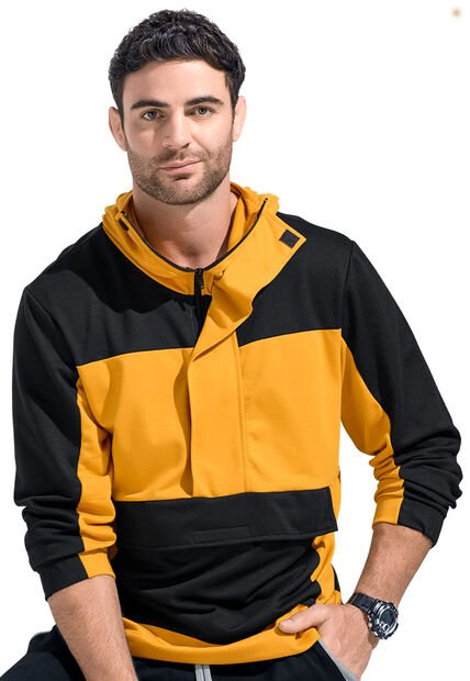 Hoodie Hombre Amarillo Mp 86861