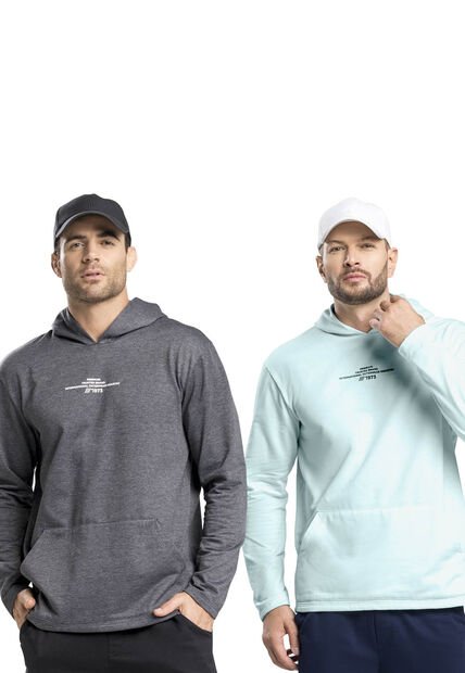 Buzo Masculino Negro Cross Mp 7091