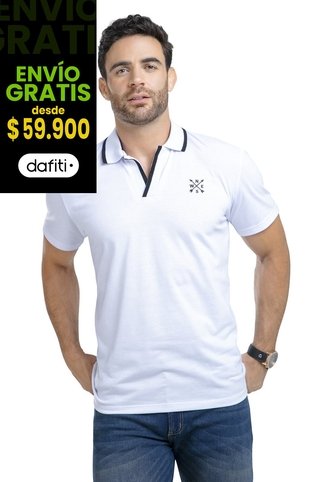 Polo Hombre Blanco Mp 87630 MP
