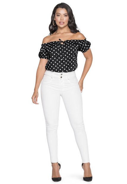 Pantalón Mujer Blanco Mp 6718