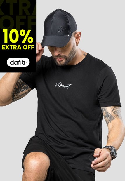 Camiseta Hombre Negro Mp 100495