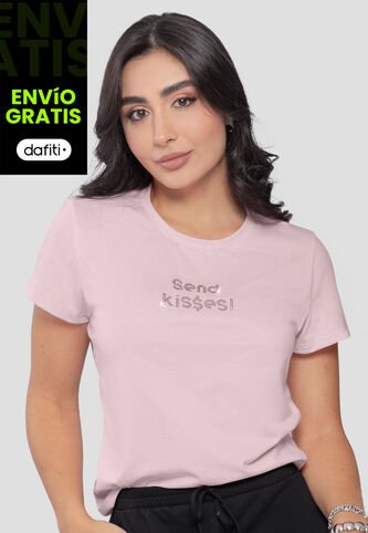 Camiseta Mujer Rosa Mp 110787 MP