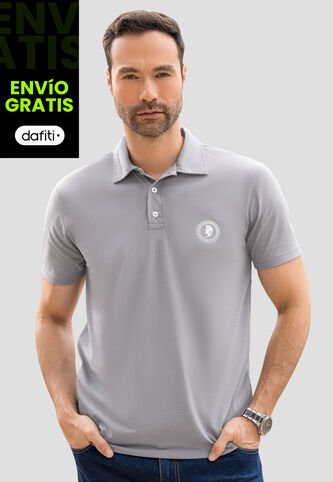 Polo Hombre Gris Claro Mp 110745 MP