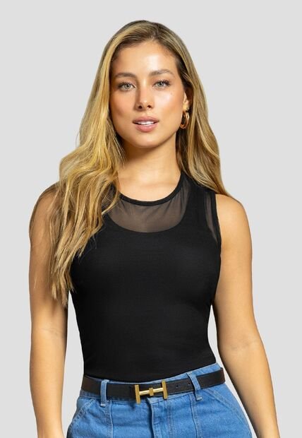 Blusa Mujer Negro Mp 112215