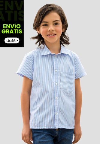 Camisa Infantil Niños Azul Baby Mp 110869 MP