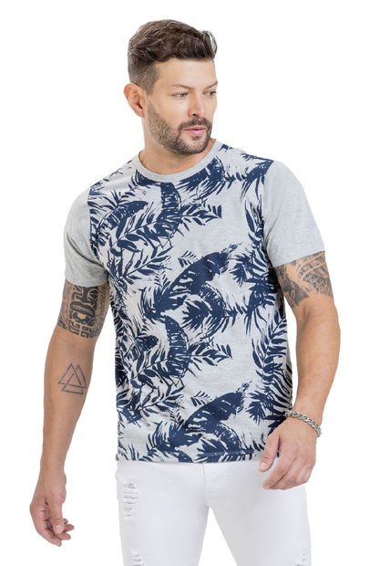Camiseta Hombre Gris Mp 2924