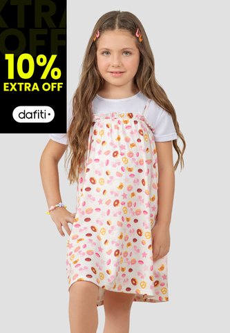 Vestido Paq X2 Infantil Femenino Multicolor Mp 103960 MP