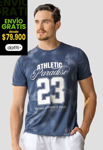 Camiseta Hombre Azul Profundo Mp 113605 MP