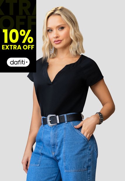 Blusa Mujer Negro Mp 104190