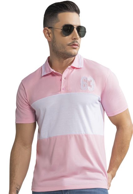 Polo Hombre Rosa Mp 390