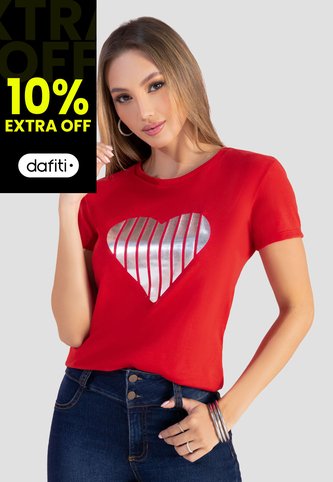 Camiseta Mujer Rojo Mp 103978 MP