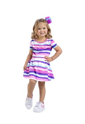 Vestido Paq X2 Infantil Femenino Lila Mp 16790