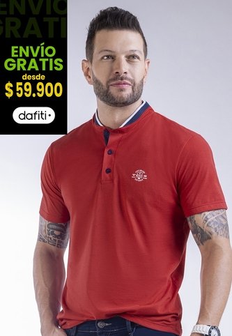 Camiseta Polo Hombre Rojo Mp 5031 MP
