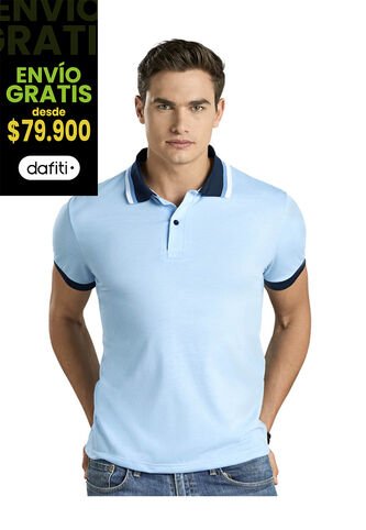 Polo Hombre Azul Baby Mp 96612 MP