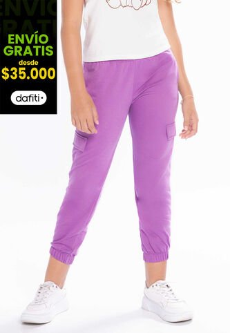 Jogger Infantil Femenino Morado Mp 210 MP