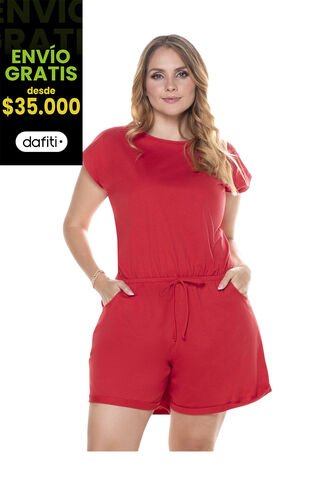 Enterizo Corto Mujer Rojo Mp 101936 MP