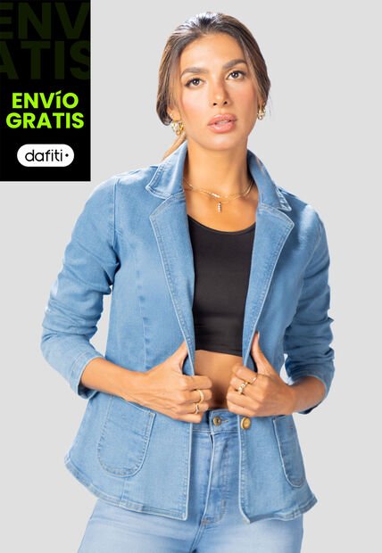Chaqueta Mujer Azul Mp 108278
