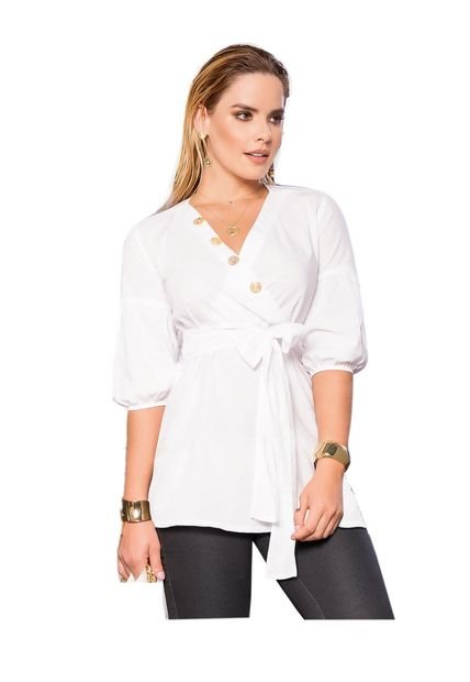 Blusón Para Mujer Blanco MP