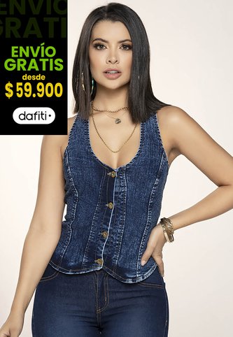 Chaleco Mujer Azul Medio Mp 4454 MP