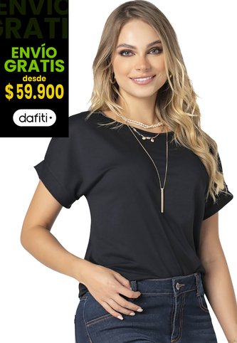 Camiseta Mujer Negro Mp 9676 MP