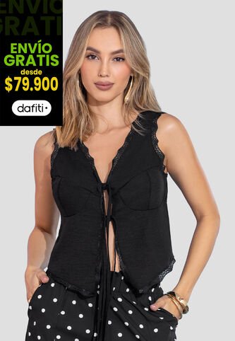 Blusa Mujer Negro Mp 113566 MP
