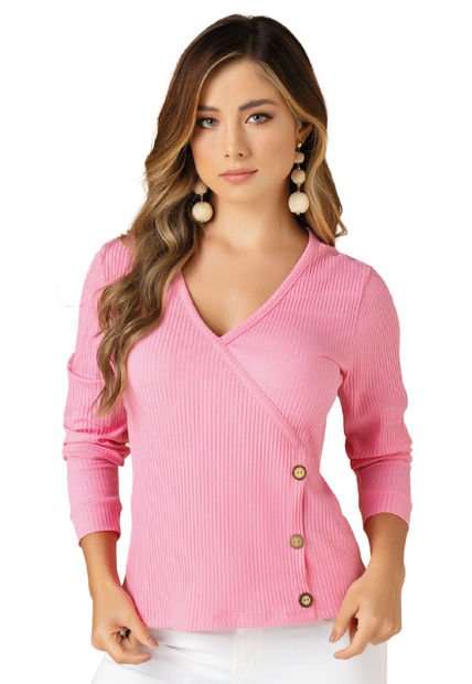 Camibuzo Mujer Rosa Mp 32936
