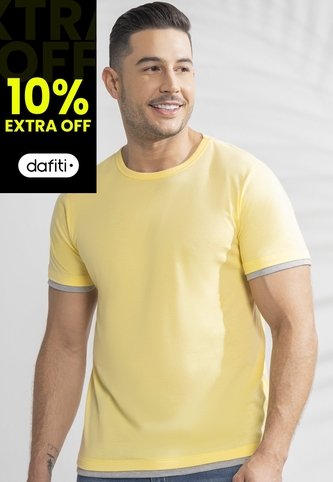 Camiseta Hombre Amarillo Mp 389 MP